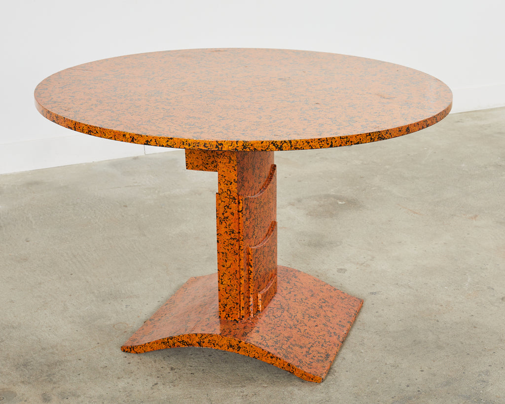 Art Deco Speckled Center Table by Artist Ira Yeager