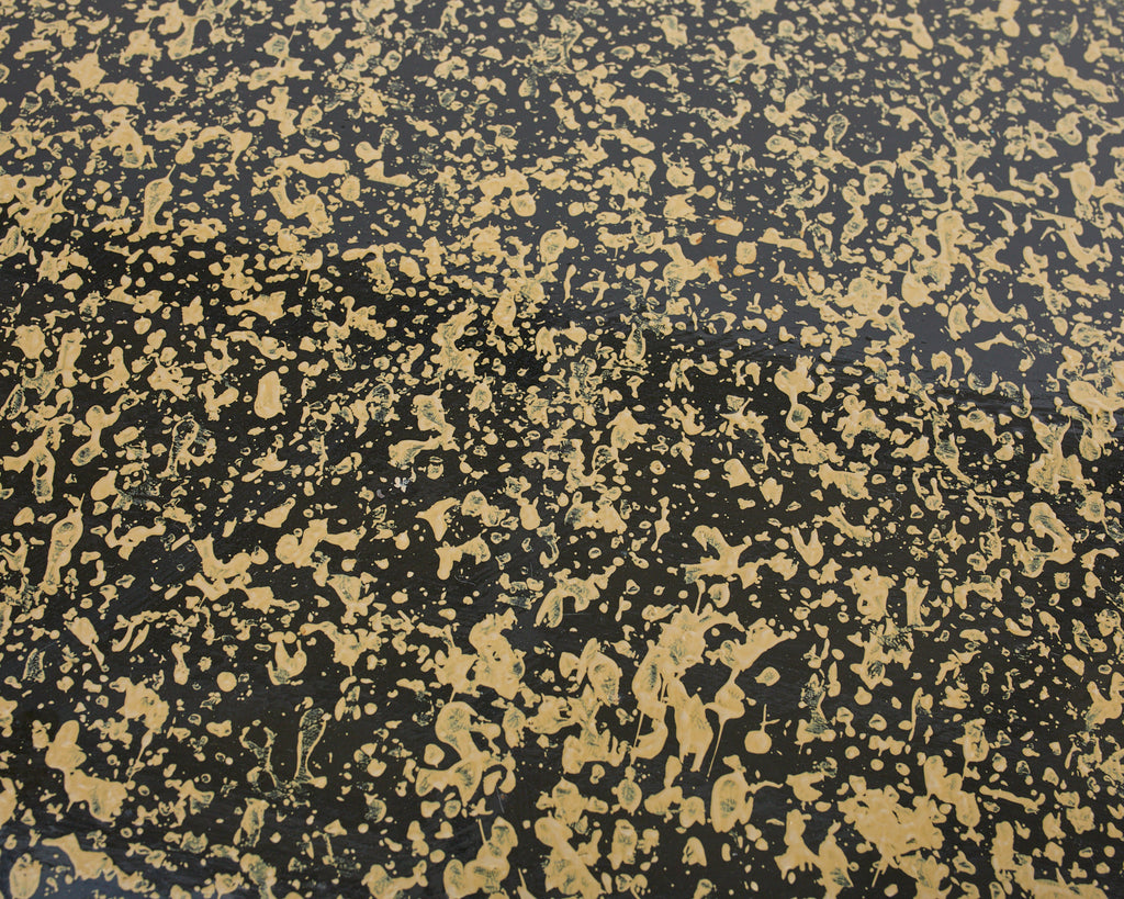 Elizabethan Style Dining Table Speckled by Artist Ira Yeager