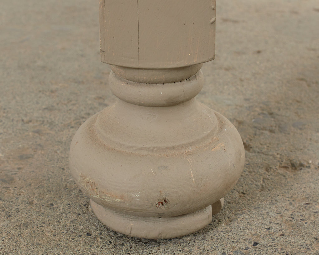 Elizabethan Style Dining Table Speckled by Artist Ira Yeager