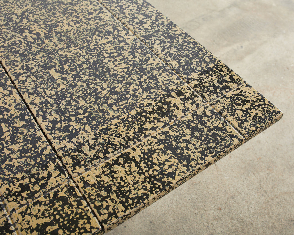 Elizabethan Style Dining Table Speckled by Artist Ira Yeager