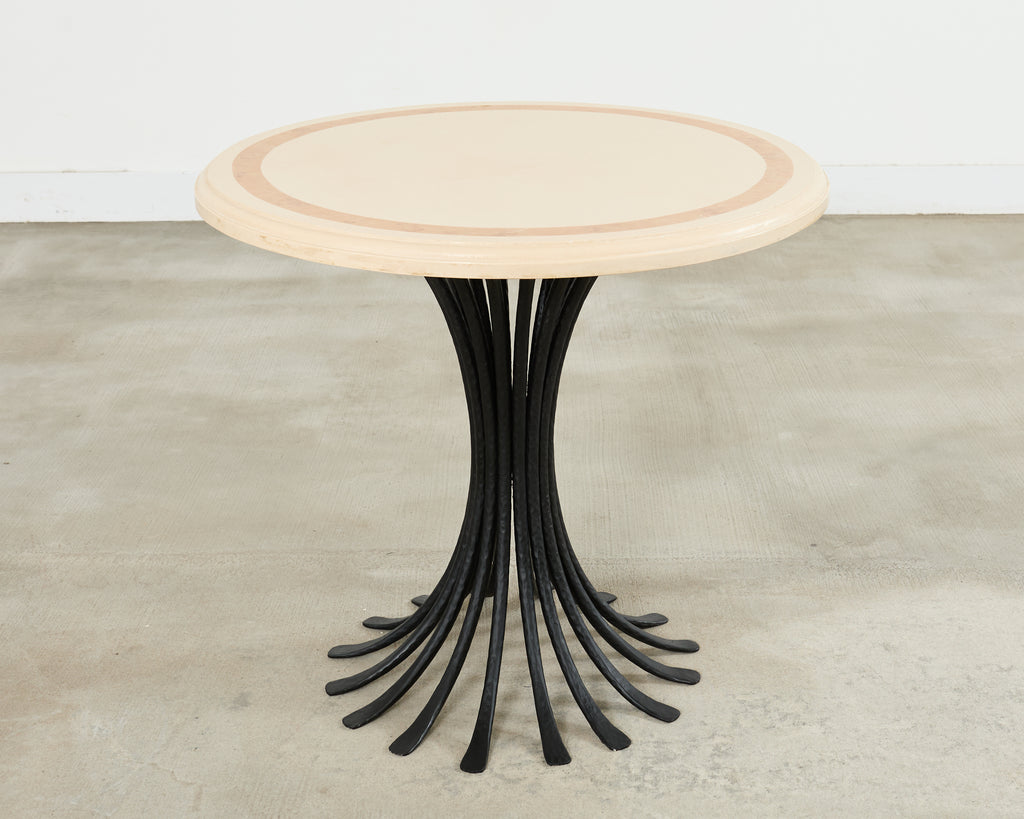Ironies Aslo Stone Top Pedestal Center Dining Table