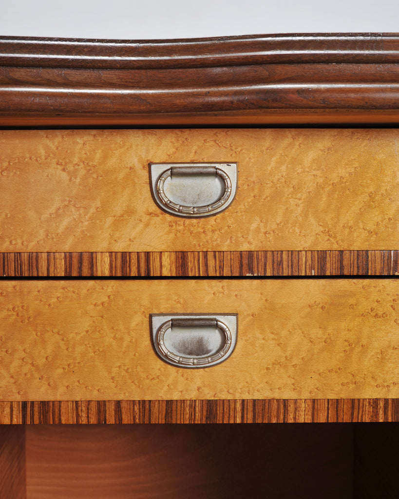 1940s Swedish Modern Nordens Flora Botanical Sideboard Cabinet