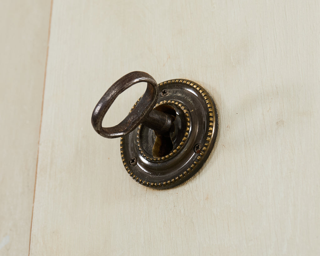 18th Century Swedish Gustavian Two Part Painted Secretary