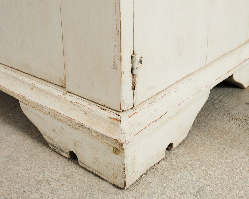 18th Century Swedish Gustavian Two Part Painted Secretary