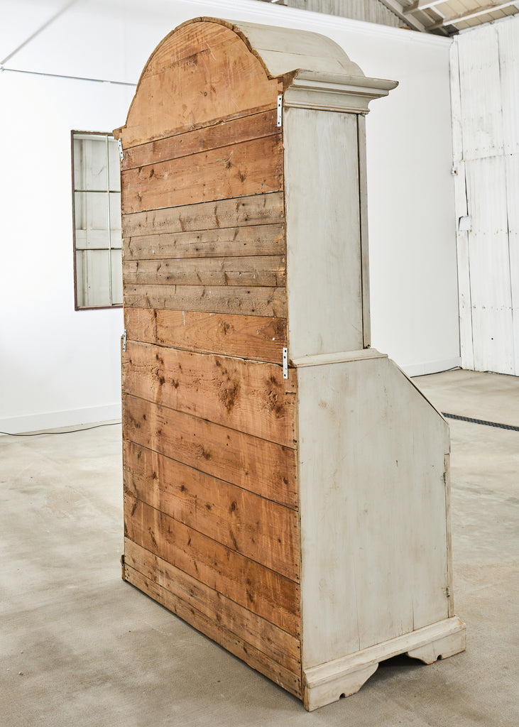 18th Century Swedish Gustavian Two Part Painted Secretary