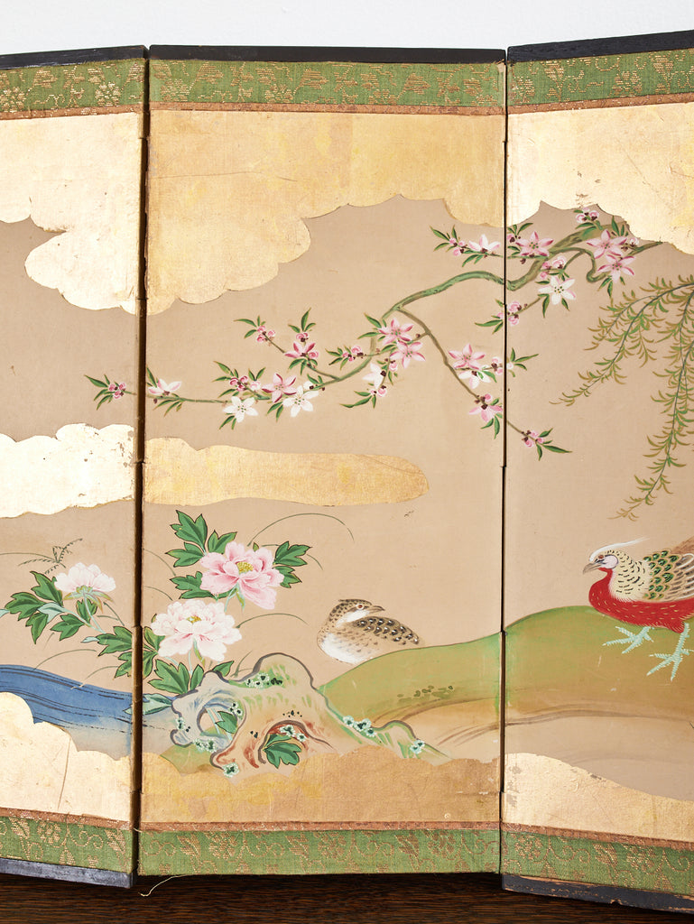 Japanese Edo Six Panel Table Screen After Maruyama Okyo
