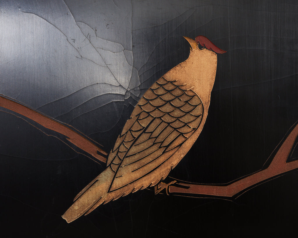 Chinese Export Four Panel Coromandel Dream of the Red Chamber