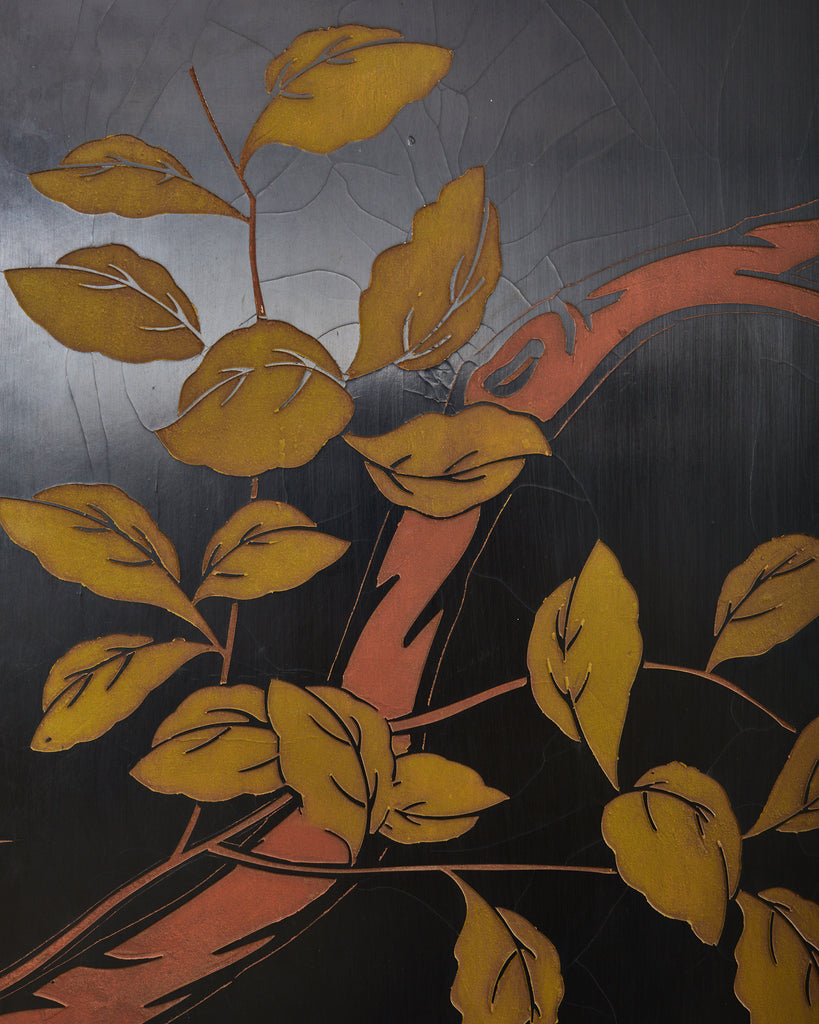 Chinese Export Four Panel Coromandel Dream of the Red Chamber