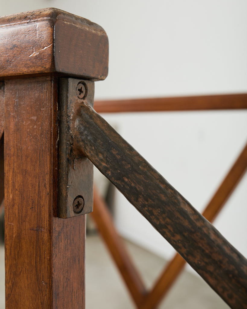 Rose Tarlow Walnut Dayton Hall Library Step Ladder