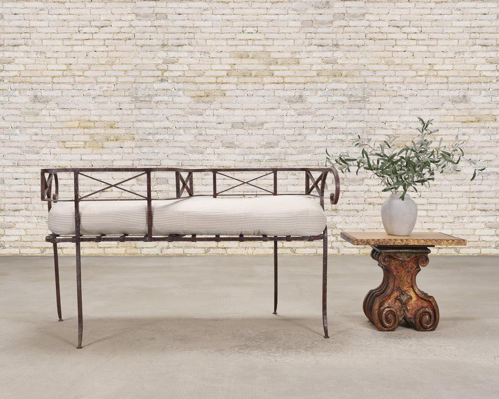 Italian Baroque Carved Gilt Fragment Pedestal Drink Table