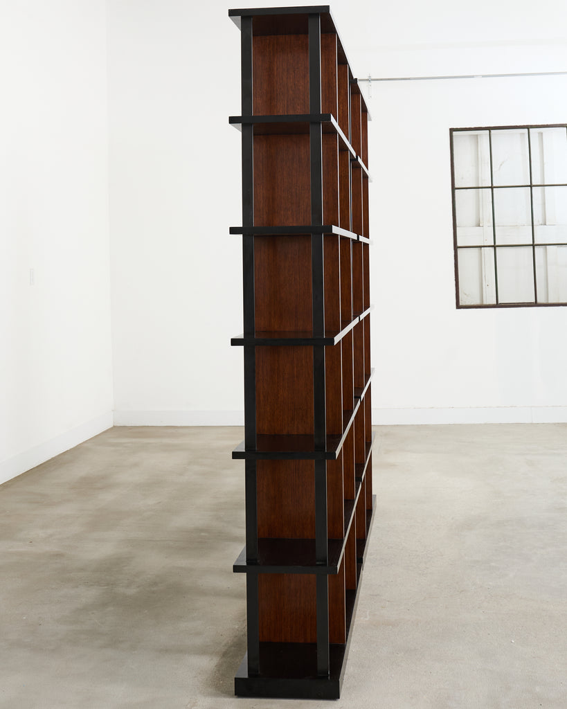 Pair of Ralph Lauren Italian Oak Cushing Etagere Bookcases