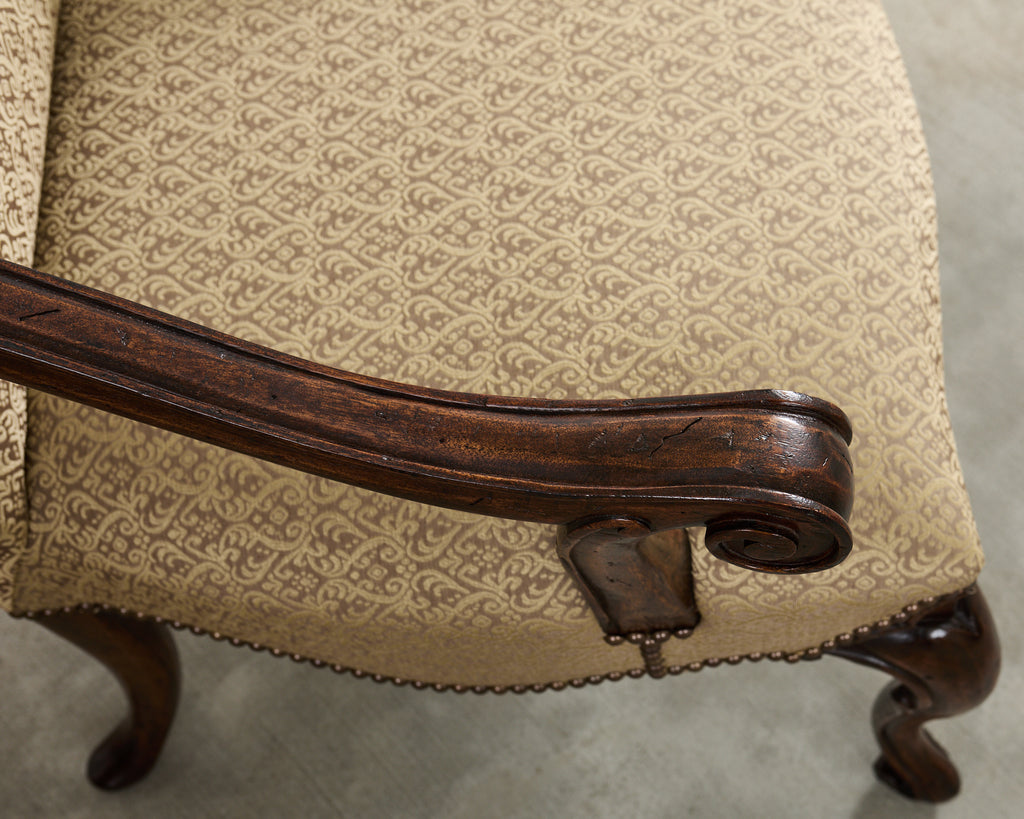 Set of Ten Therien Studio Volute Walnut Dining Chairs