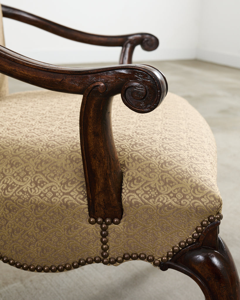 Set of Ten Therien Studio Volute Walnut Dining Chairs