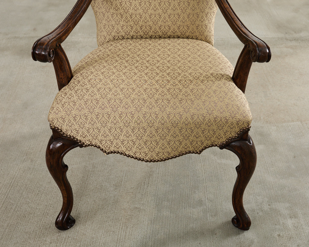 Set of Ten Therien Studio Volute Walnut Dining Chairs