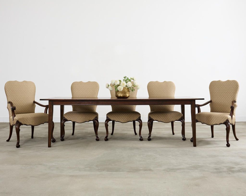 Set of Ten Therien Studio Volute Walnut Dining Chairs