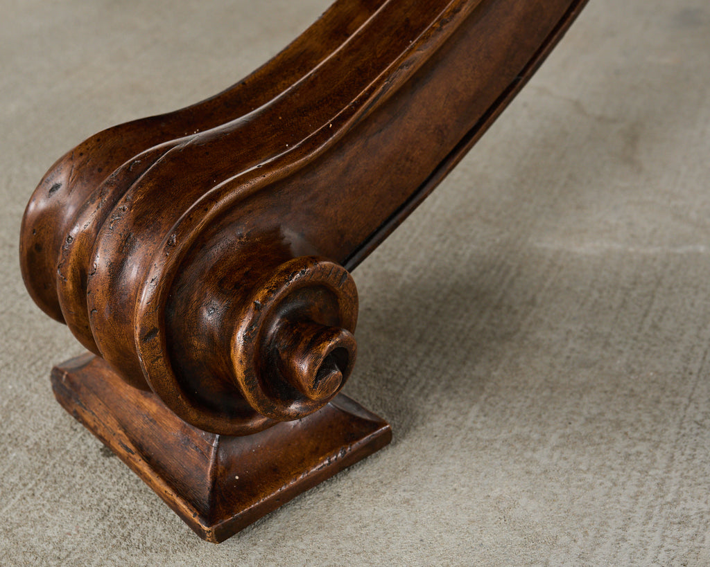 Therien Studio for Dessin Fournir Walnut Volute Dining Table