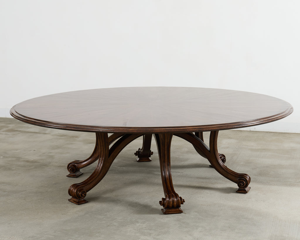 Therien Studio for Dessin Fournir Walnut Volute Dining Table
