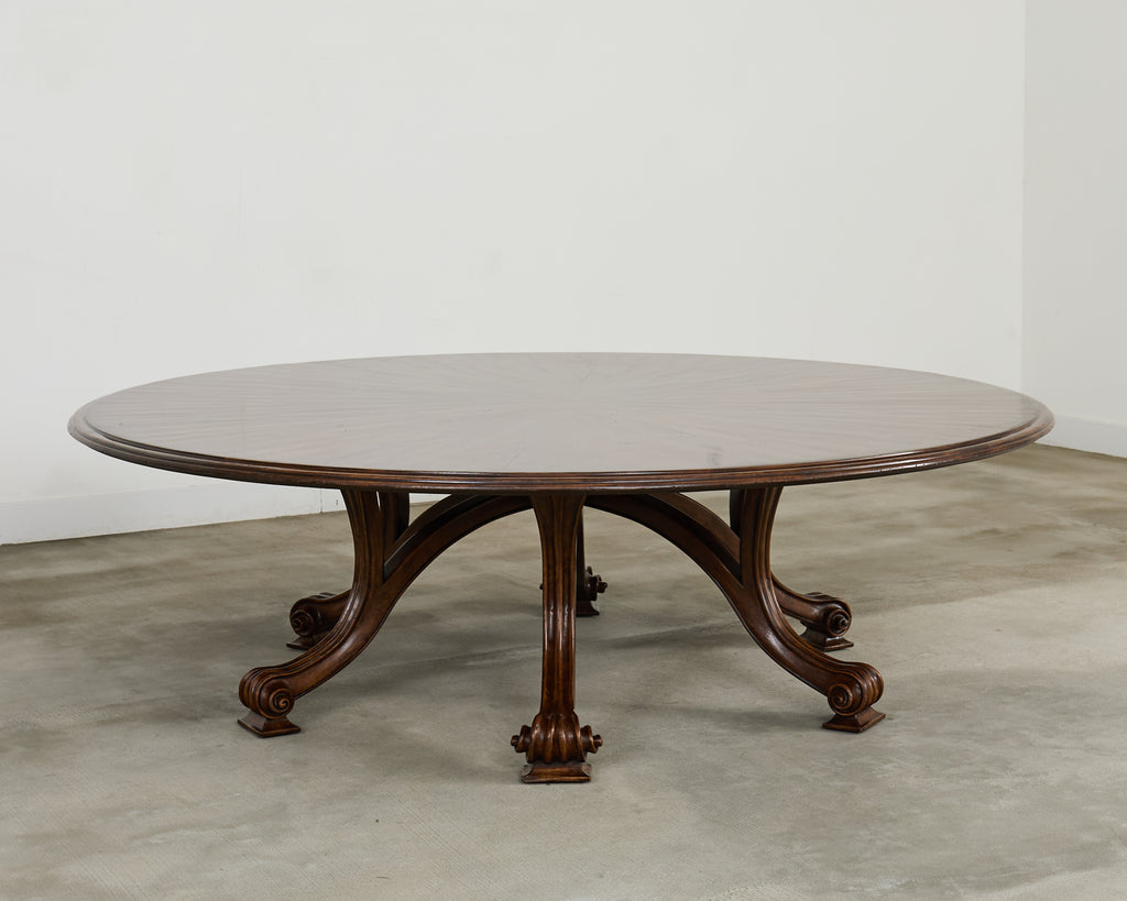 Therien Studio for Dessin Fournir Walnut Volute Dining Table