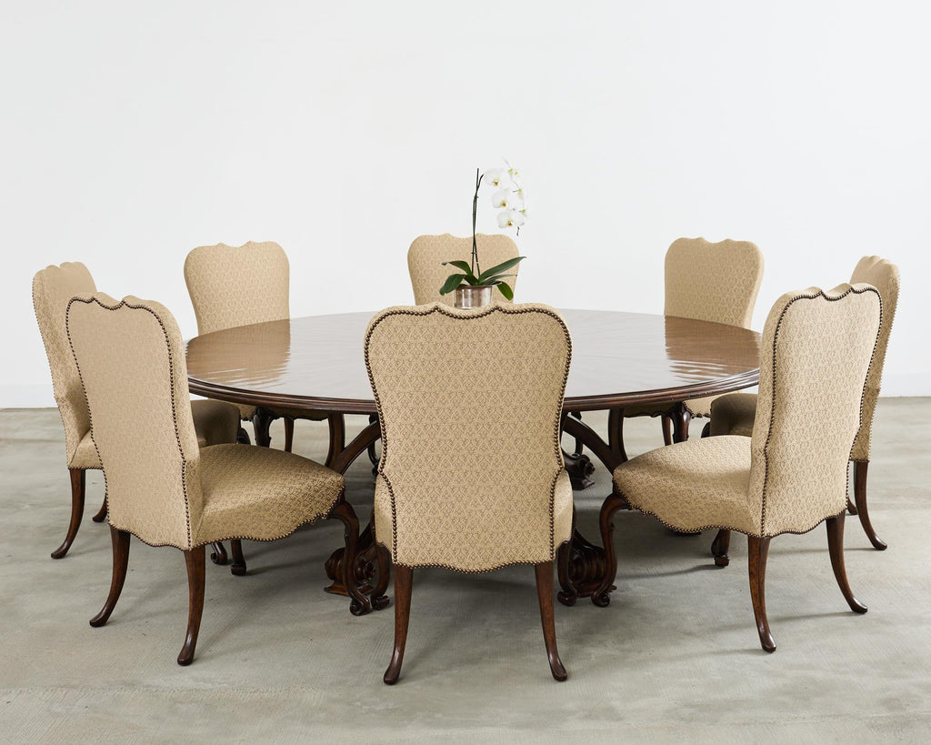 Therien Studio for Dessin Fournir Walnut Volute Dining Table