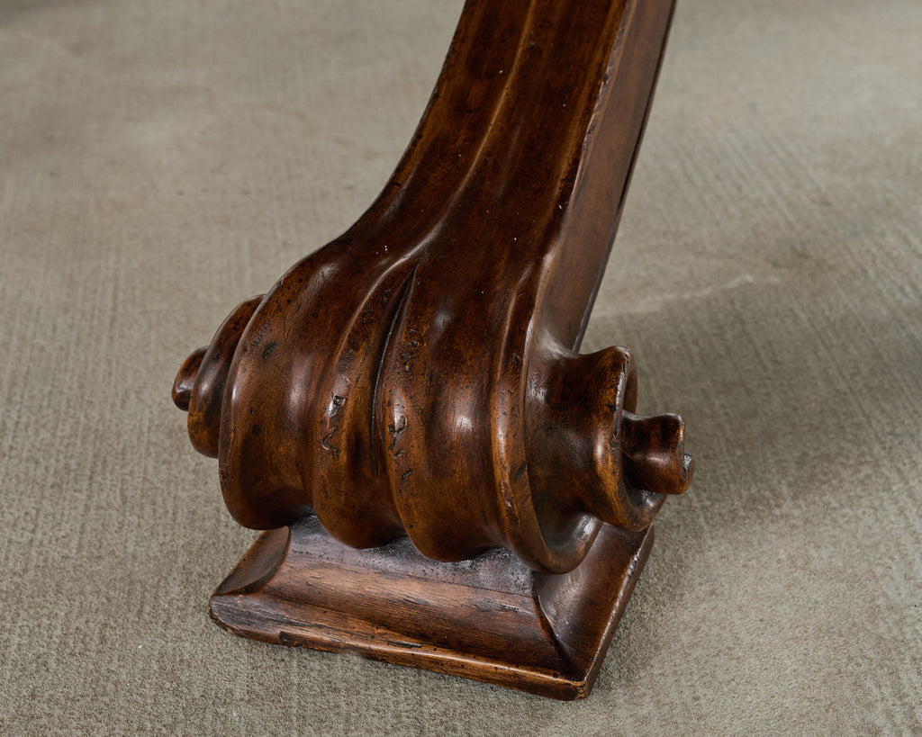 Therien Studio for Dessin Fournir Walnut Volute Dining Table