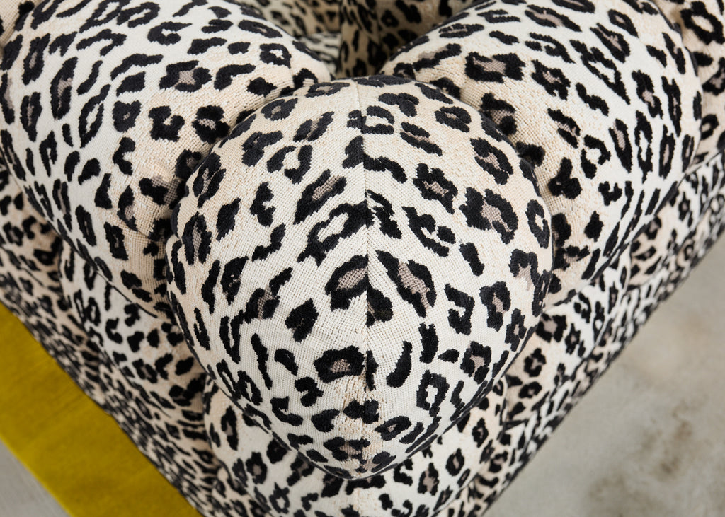 Todd Merrill Custom Sectional Sofa with Schumacher Snow Leopard