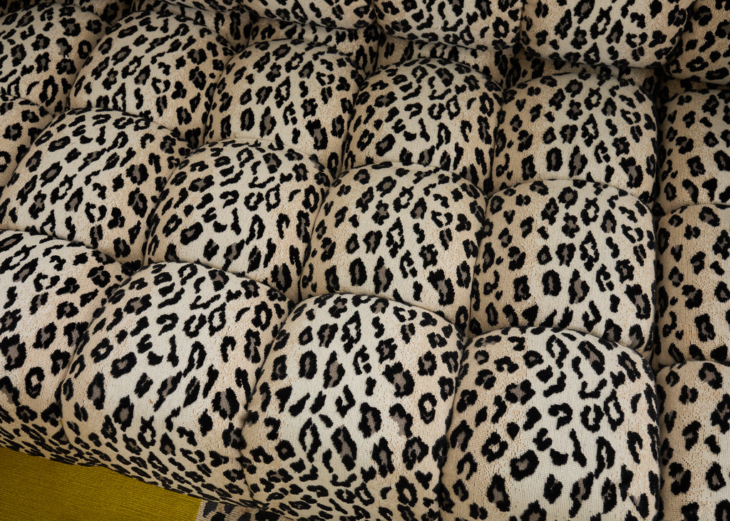 Todd Merrill Custom Sectional Sofa with Schumacher Snow Leopard