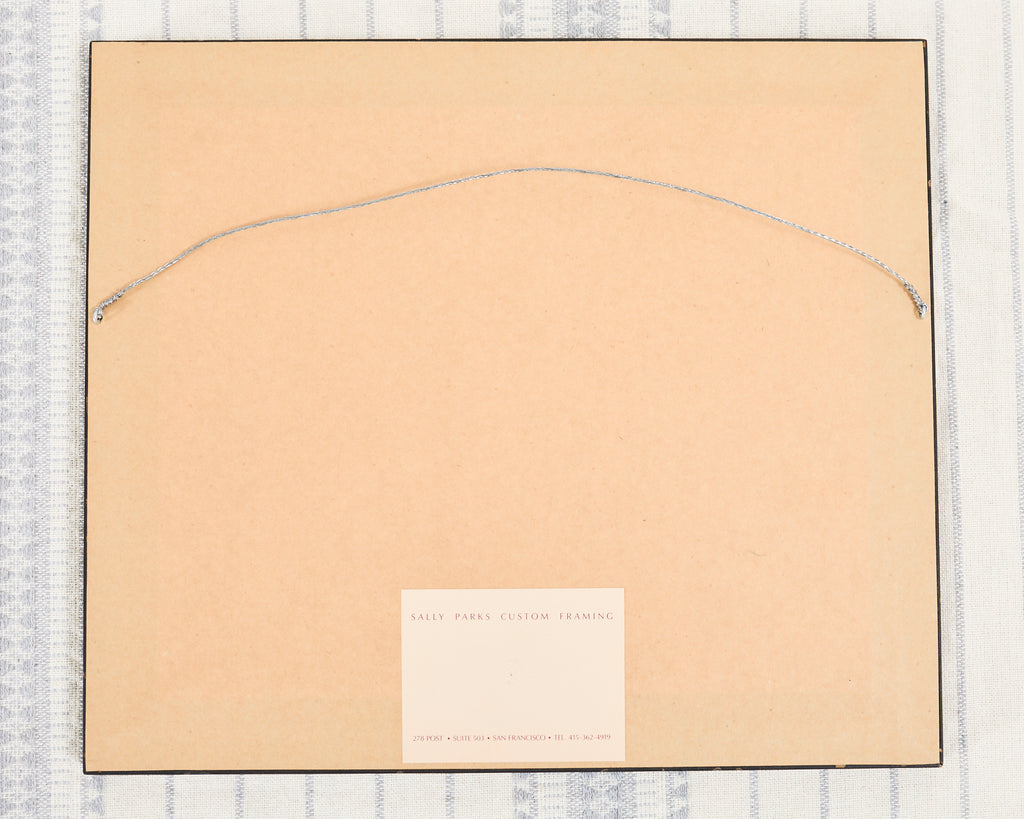 Tomales Bay Watercolor in Silver Giltwood Frame