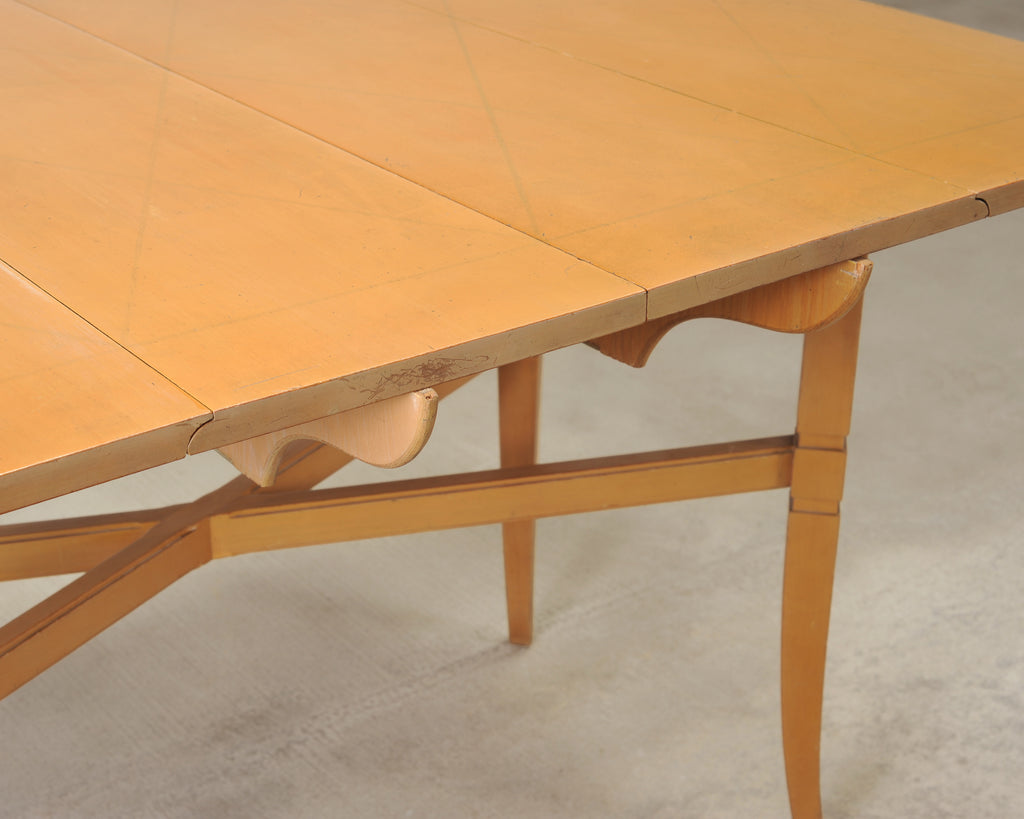 Tommi Parzinger for Charak Mahogany Danbury Extend Dining Table