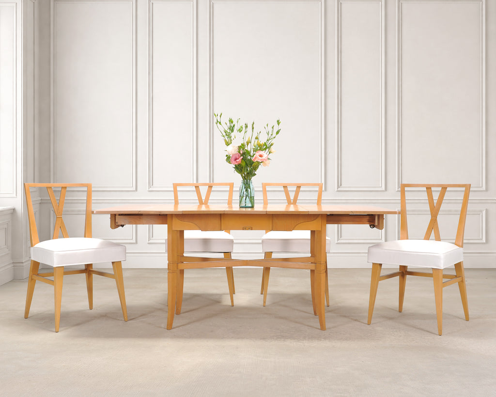 Tommi Parzinger for Charak Mahogany Danbury Extend Dining Table
