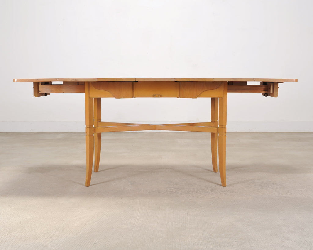 Tommi Parzinger for Charak Mahogany Danbury Extend Dining Table