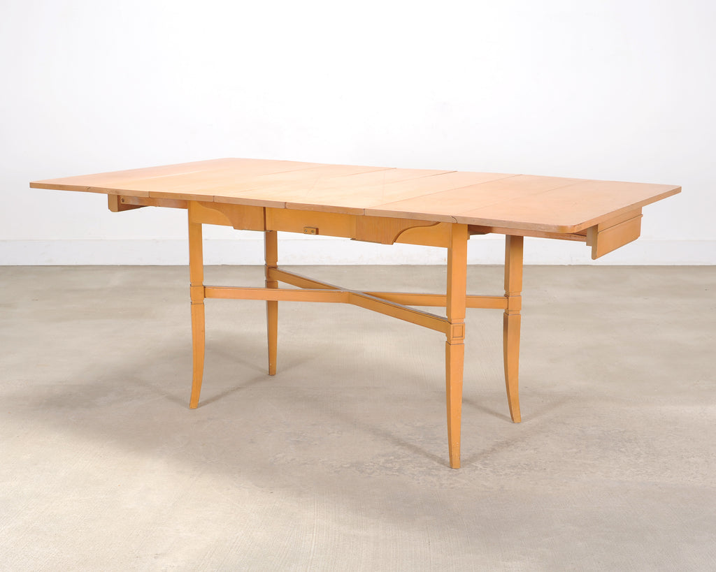 Tommi Parzinger for Charak Mahogany Danbury Extend Dining Table