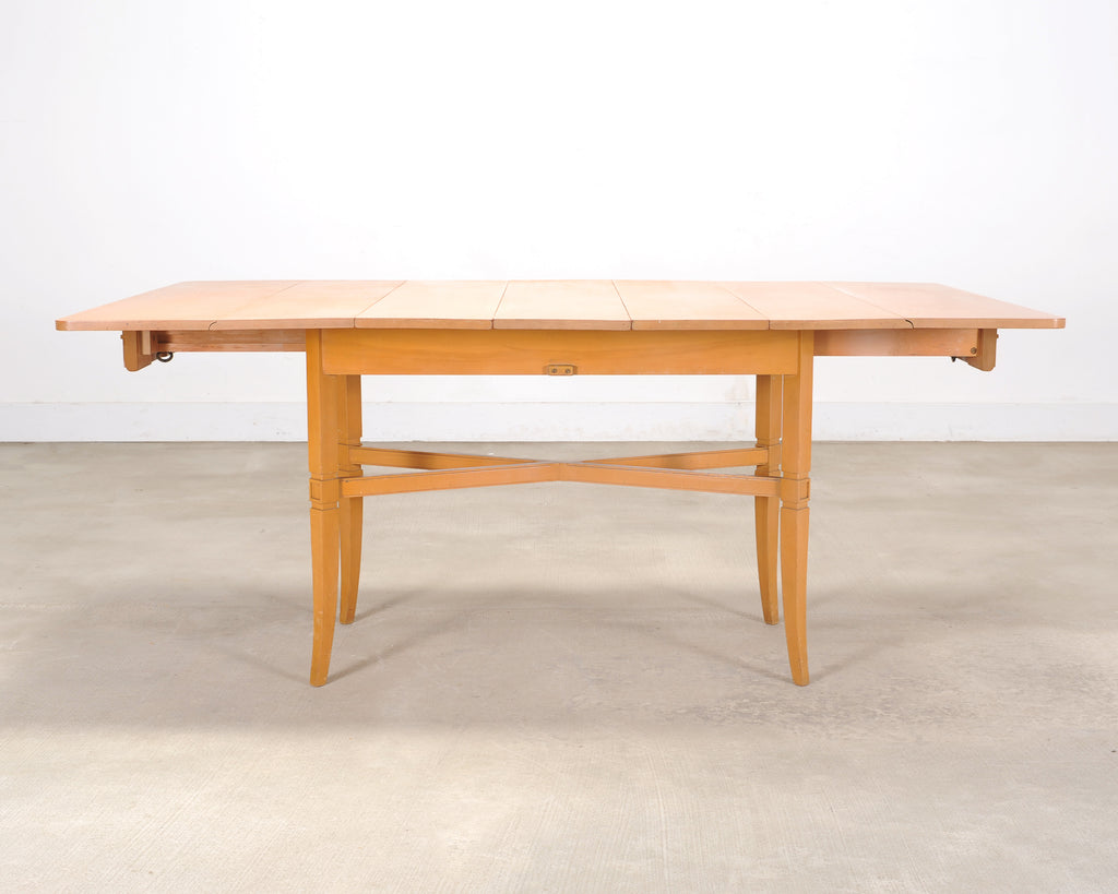 Tommi Parzinger for Charak Mahogany Danbury Extend Dining Table