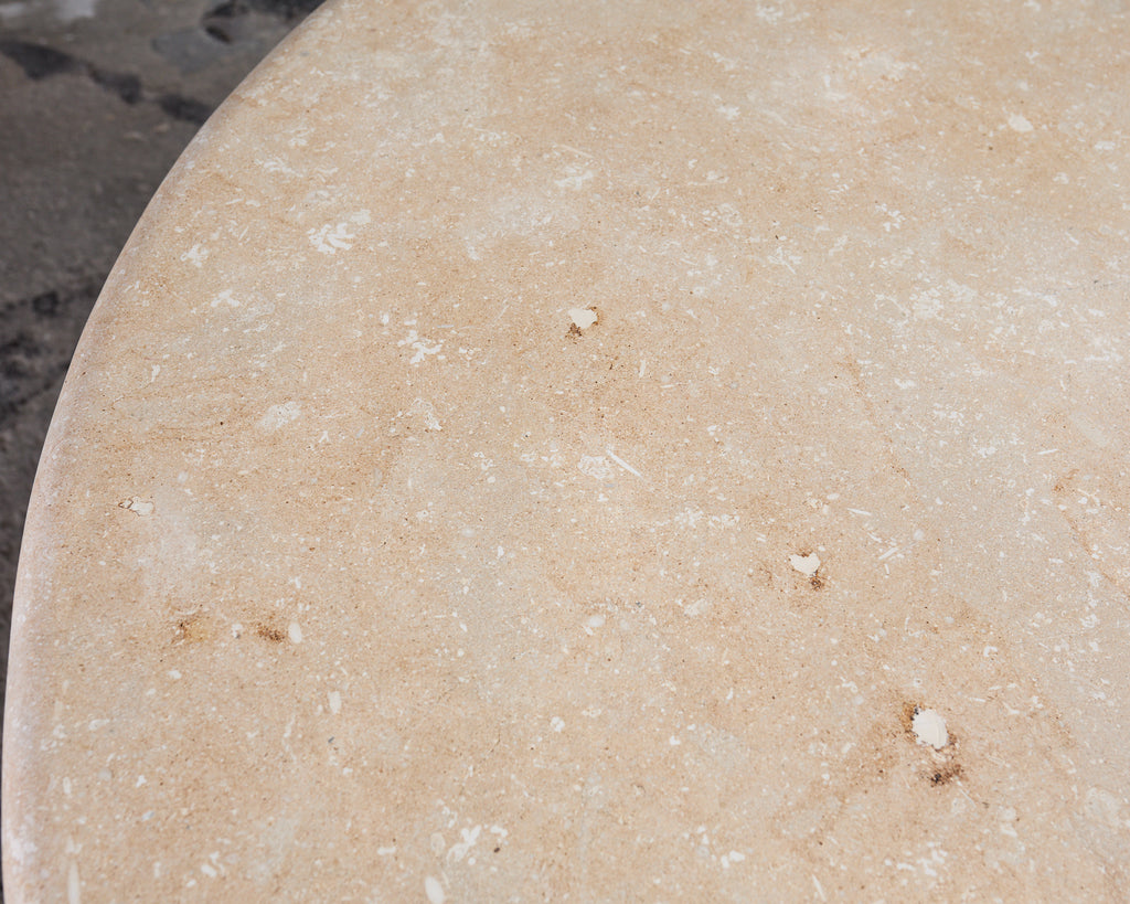 Dennis and Leen Neoclassical Louis XVI Style Stone Garden Dining Table