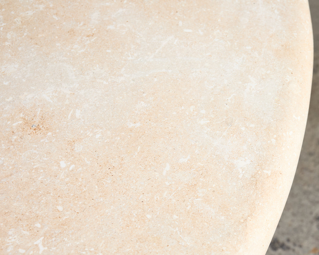 Dennis and Leen Neoclassical Louis XVI Style Stone Garden Dining Table