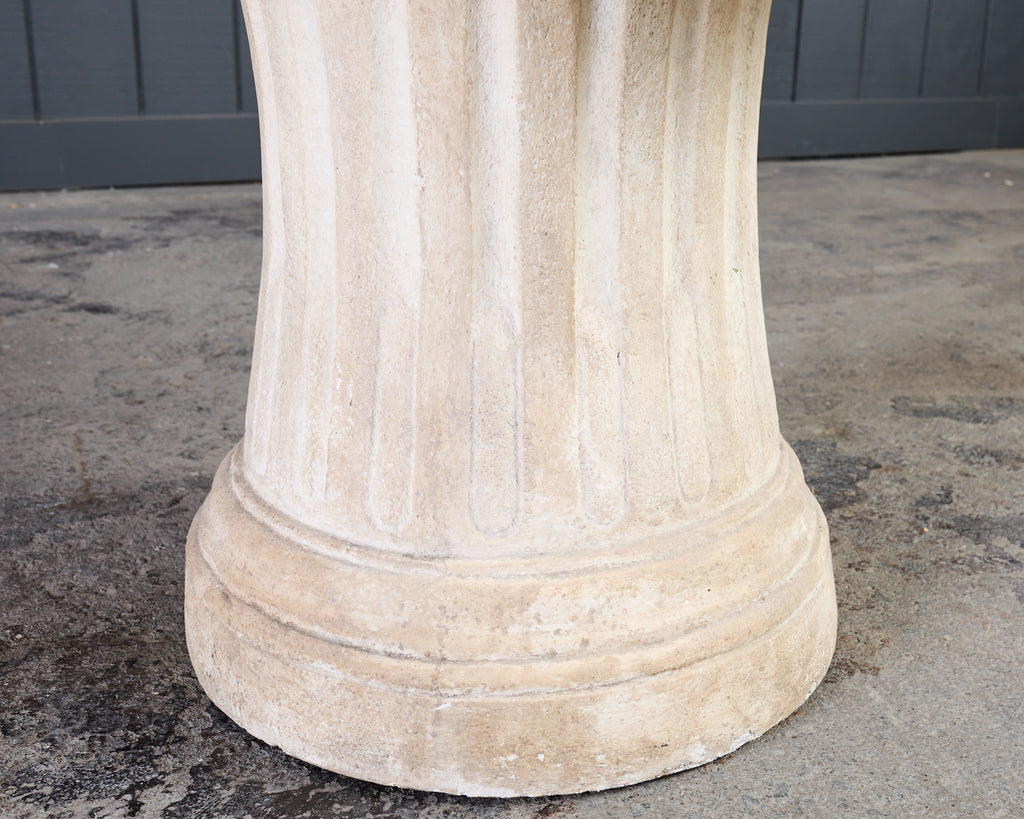 Dennis and Leen Neoclassical Louis XVI Style Stone Garden Dining Table