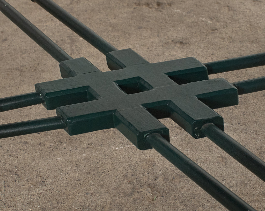 English Chinoiserie Style Faux Bamboo Lacquered Tray Table