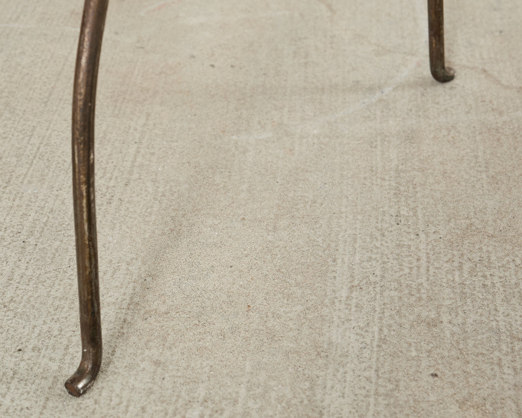 Neoclassical Style German Patinated Brass Tray Cocktail Table