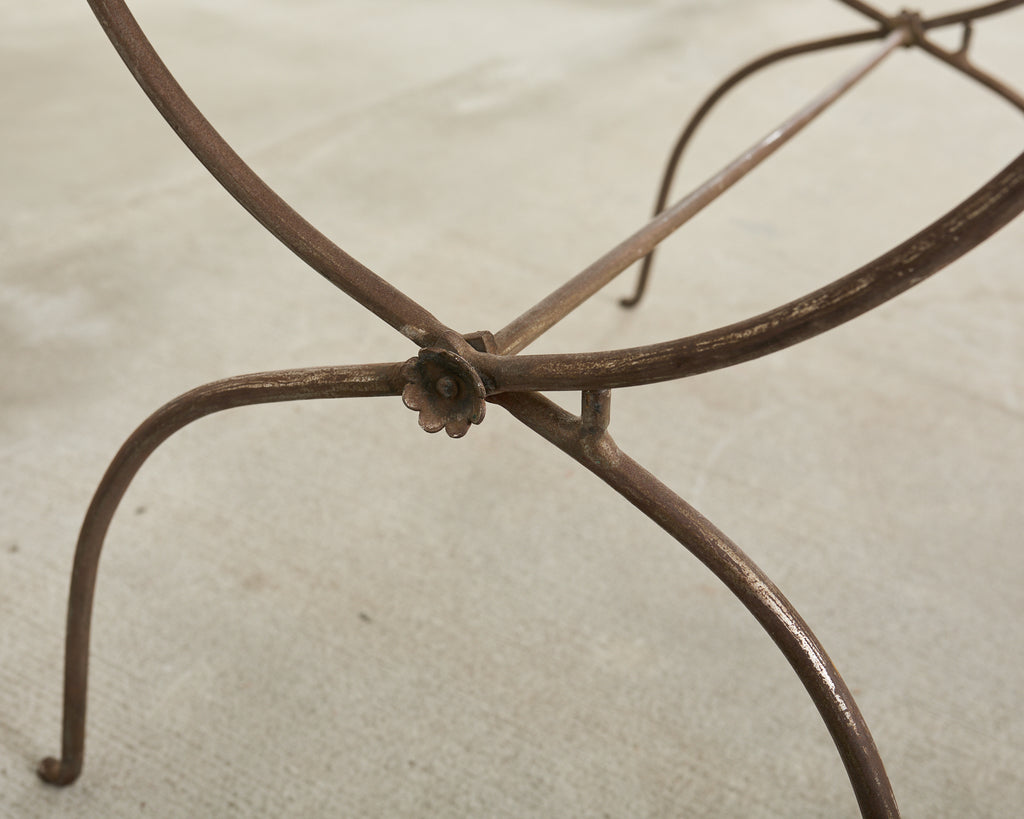 Neoclassical Style German Patinated Brass Tray Cocktail Table
