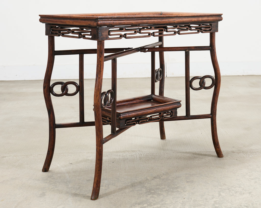 Chinese Export 20th Century Qing Dynasty Folding Tray Table