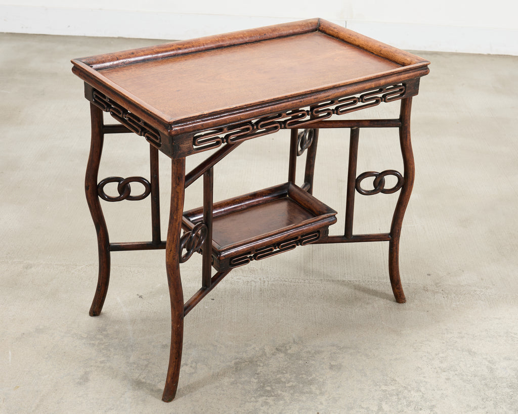 Chinese Export 20th Century Qing Dynasty Folding Tray Table