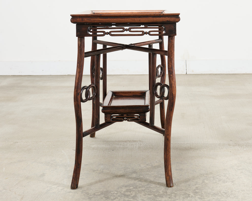 Chinese Export 20th Century Qing Dynasty Folding Tray Table