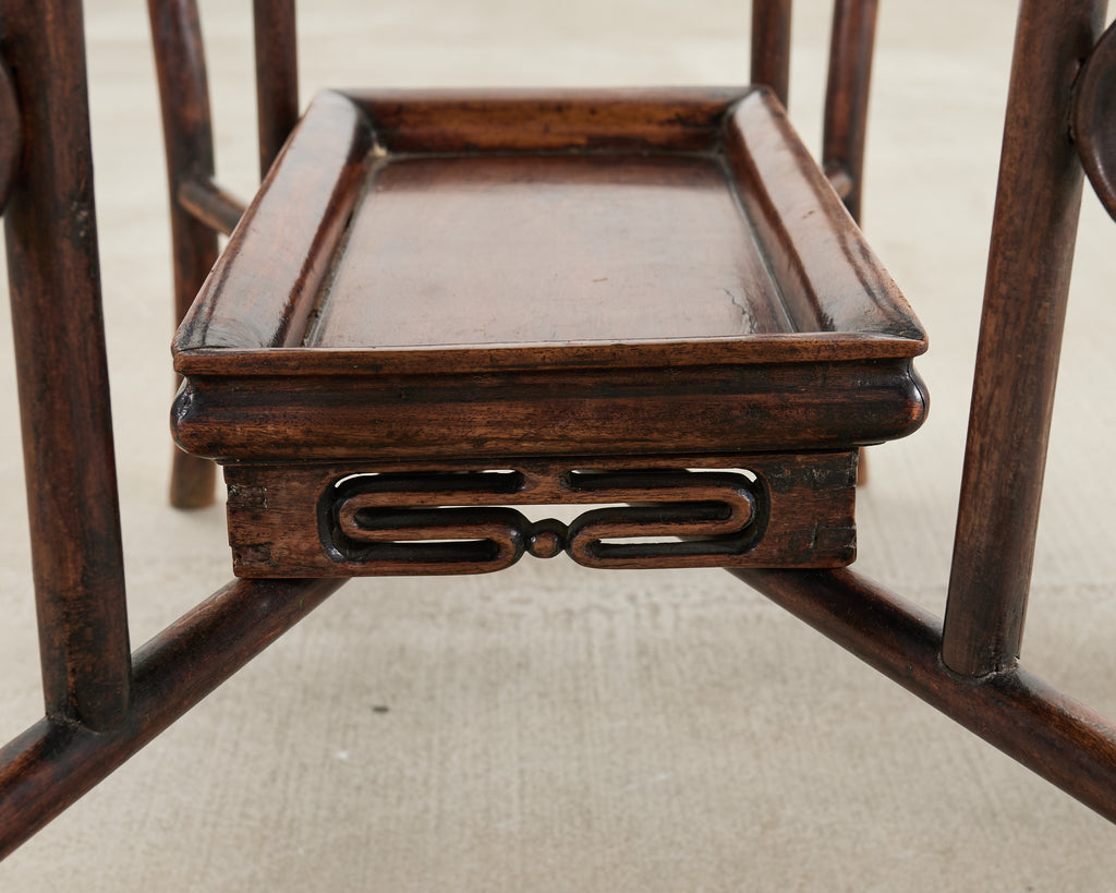 Chinese Export 20th Century Qing Dynasty Folding Tray Table