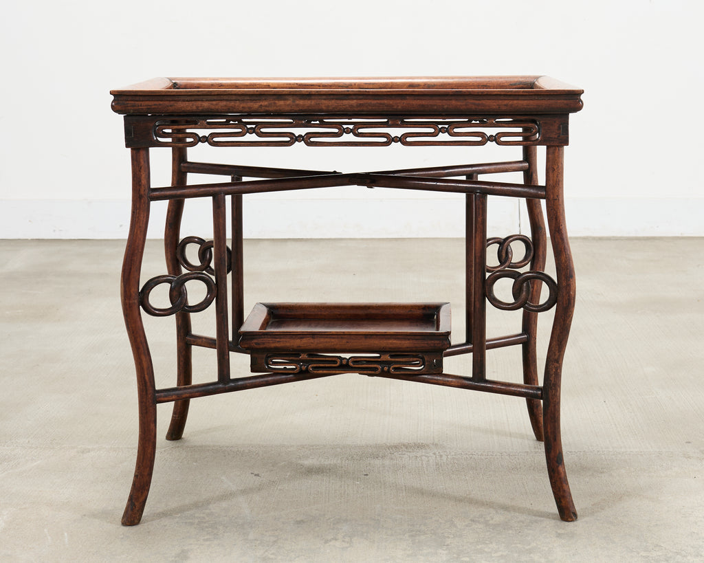 Chinese Export 20th Century Qing Dynasty Folding Tray Table