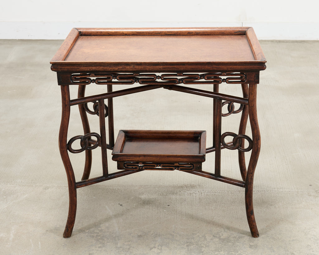 Chinese Export 20th Century Qing Dynasty Folding Tray Table