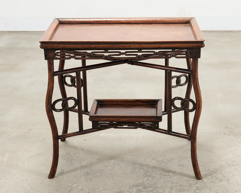 Chinese Export 20th Century Qing Dynasty Folding Tray Table