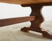 Country French Provincial Oak Farmhouse Trestle Dining Table