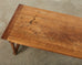 19th Century French Provincial Fruitwood Farmhouse Trestle Dining Table