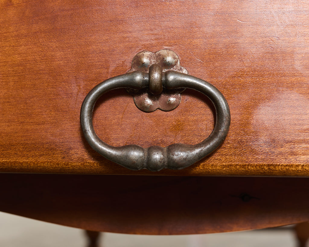 Country French Provincial Fruitwood Farmhouse Trestle Dining Table