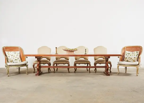 Set of Four Baroque Style Dining Chairs by Kreiss Collection