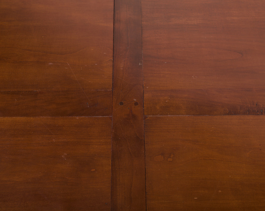 Country French Provincial Fruitwood Farmhouse Trestle Dining Table